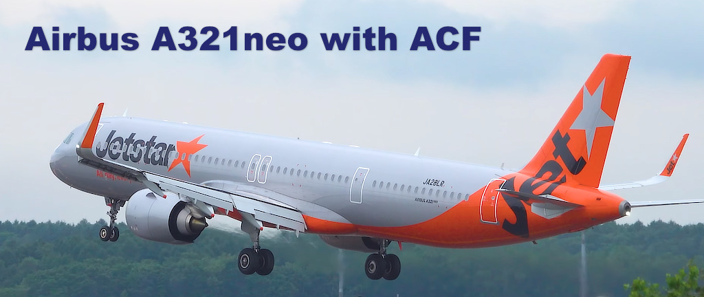 Jetstar JA28LR Airbus A321neo with Airbus Cabin Flex (ACF) Configuration