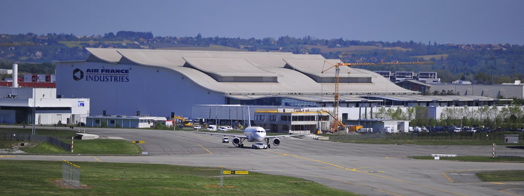 Airbus facilities at the Toulouse-Blagnac Airport 