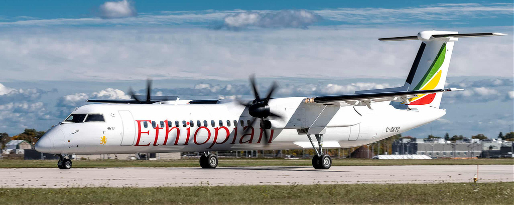 Ethiopian Airlines De Havilland Dash-8 400