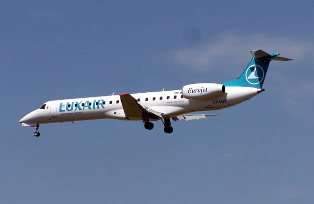 Embraer ERJ-145 regional jet of Luxair