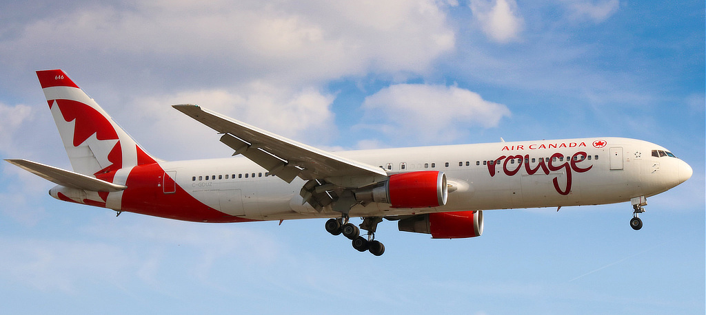 Boeing 767 of Air Canada Rouge