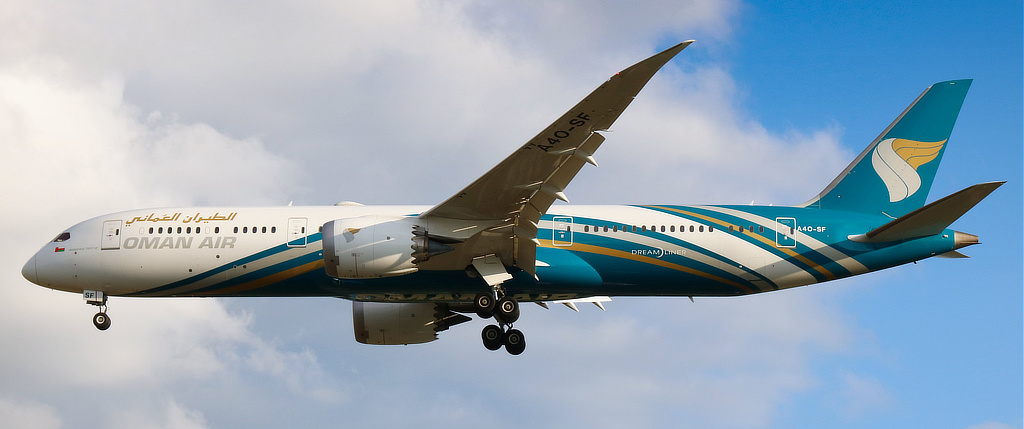 Boeing 787-9 Registration A40-SF of Oman Air