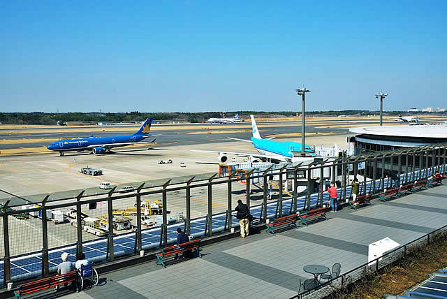 Tokyo's Narita Airport offers observation decks in Terminal 1 and Terminal 2